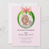 Invitation Fête du premier anniversaire de Sweet Melon (Dos)