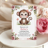 Invitation Fête du premier anniversaire d'enfants mignon sing