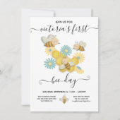 Invitation Fête du premier anniversaire du jour de l'abeille (Devant)