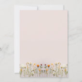 Invitation Fête du premier anniversaire du petit Fleur sauvag (Dos)