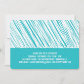 Invitation Fête du premier anniversaire du petit garçon avec (Dos)