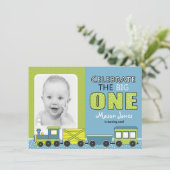 Invitation Fête du premier anniversaire du train (Debout devant)