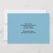 Invitation Fête du premier anniversaire du train (Dos)