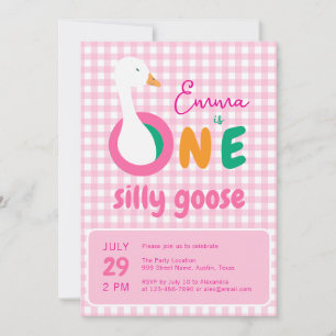 Invitation Fête du premier anniversaire d'une petite fille au
