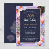 Invitation Fête du printemps 70e anniversaire (Devant / Derrière)