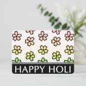 Invitation fête du printemps heureux de holi (Debout devant)