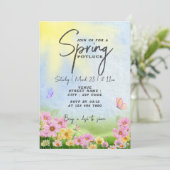 Invitation Fête du printemps, potluck, Friendsgiving, grill e (Debout devant)