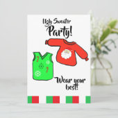 Invitation Fête du Pull de Noël Laid (Debout devant)