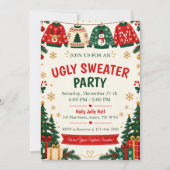 Invitation Fête du Pull de Noël Laid (Devant)