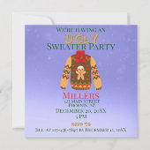 Invitation Fête du Pull de Noël Moche (Devant)