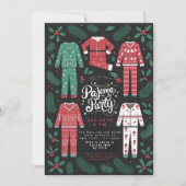 Invitation Fête du pyjama de Noël (Devant)