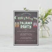 Invitation Fête du Pyjama de Noël (Debout devant)