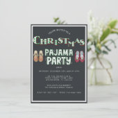 Invitation Fête du Pyjama de Noël (Debout devant)