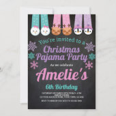 Invitation Fête du pyjama de Noël (Devant)
