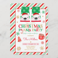 Fête du pyjama de Noël Fête du Pajama rouge