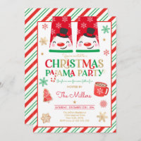 Fête du pyjama de Noël Fête du Pajama rouge