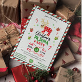 Invitation Fête du pyjama de Noël Rindeer