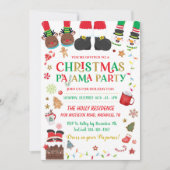 Invitation Fête du pyjama de Noël Stwood (Devant)