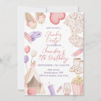 Invitation Fête du pyjama de Stwood