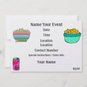 Invitation Fête du pyjama / Sommeil - SRF (Dos)