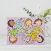 Invitation Fête du pyjama / Sommeil - SRF (Debout devant)