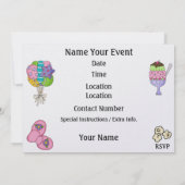 Invitation Fête du pyjama / Sommeil - SRF (Dos)