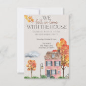 Invitation Fête du réchauffement de la maison d'automne | Aqu (Devant)