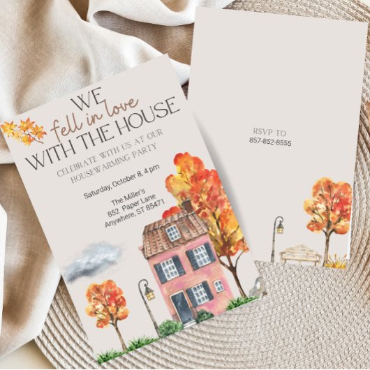 Invitation Fête du réchauffement de la maison d'automne | Aqu