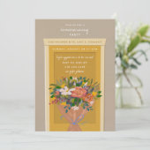 Invitation Fête du réchauffement de la maison de porte jaune  (Debout devant)