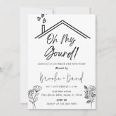 Invitation Fête du réchauffement de la maison Oh Mon Gourd! N (Devant)