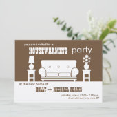 Invitation Fête du réchauffement de la maison - Salon blanc (Debout devant)