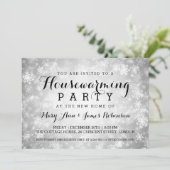 Invitation Fête du réchauffement des foyers Silver Winter Won (Debout devant)