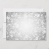 Invitation Fête du réchauffement des foyers Silver Winter Won (Dos)