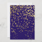 Invitation Fête du roi 50 ans Royal blue Champagne (Dos)