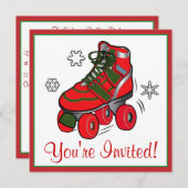 Invitation Fête du Roller de Noël (Devant / Derrière)