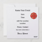 Invitation Fête du service d'incendie - BBQ - SRF (Dos)