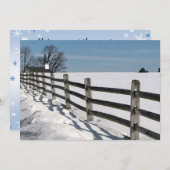 Invitation Fête du Solstice d'hiver (Devant / Derrière)