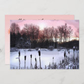 Invitation Fête du Solstice d'hiver (Devant / Derrière)