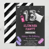 Invitation Fête du sommeil de l'hôtel 13e anniversaire (Devant / Derrière)