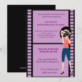 Invitation Fête du Studio de Photographie (Devant / Derrière)