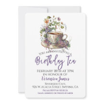Fête du thé d'anniversaire