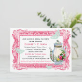 Invitation Fête du Thé de la mariée du jardin français (Debout devant)