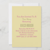 Invitation fête du thé de la nage printanière de paris (Dos)