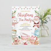Invitation Fête du thé de Noël (Debout devant)