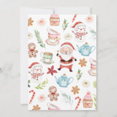 Invitation Fête du thé de Noël (Dos)