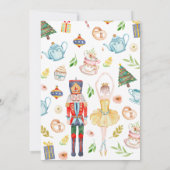 Invitation Fête du thé de Noël (Dos)