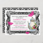 Invitation Fête du Thé du jardin français (Devant / Derrière)