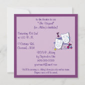 Invitation Fête du Théâtre d'anniversaire avec masque (Dos)