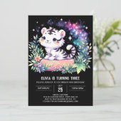 Invitation Fête du tigre adorable de la forêt (Debout devant)