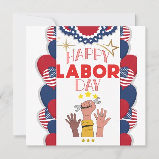 Invitation Fête du Travail (Devant)